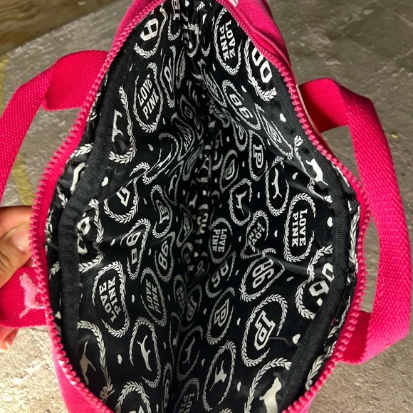 PINK Victoria's Secret Pink and White Polka Dot Backpack - Picture 4 of 4